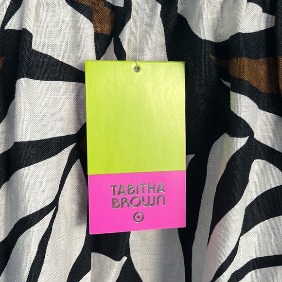 Tabitha Brown x Target Black & Brown Pattern Dress, NWT - Picture 5 of 10